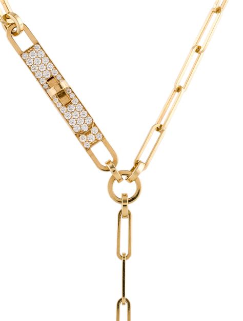 hermes long necklace|Hermes necklace diamond.